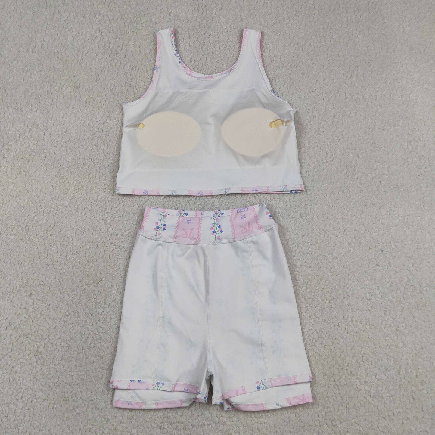 GSD2216 yoga FLOWERS sports girl  outfit skirt  202605 RTS