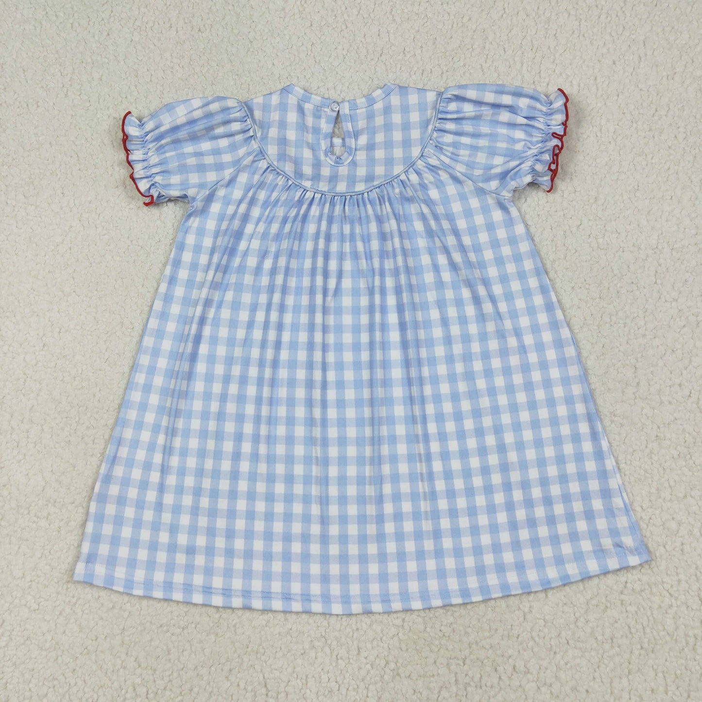 GSD2275- smocked farm cow girl summer dress 202506 RTS