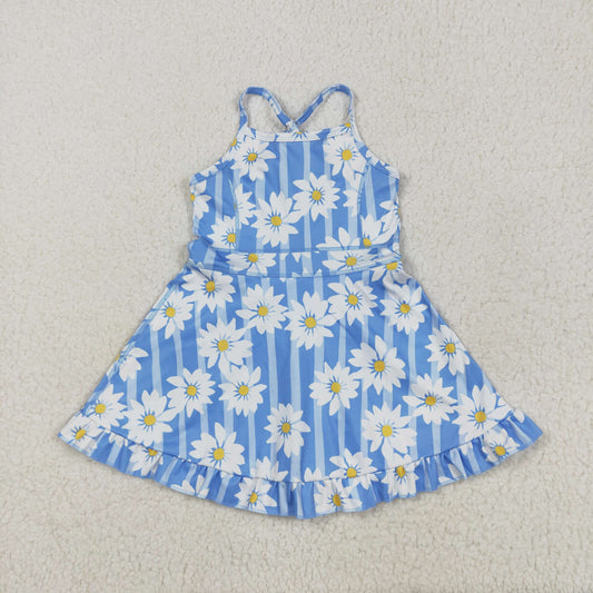GSD2283 yoga flower  girl skirt  dress 202505 RTS