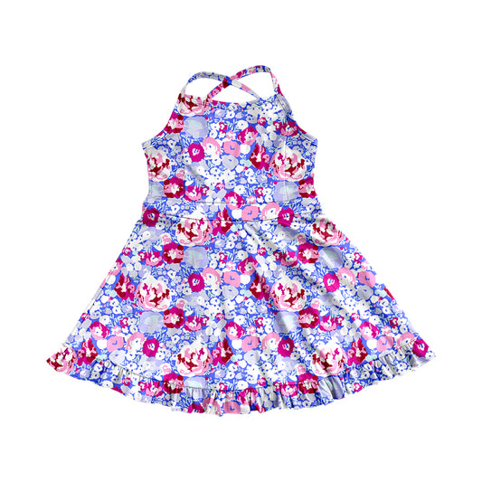 GSD2285 flower yoga flower girl skirt dress 202503 preorder