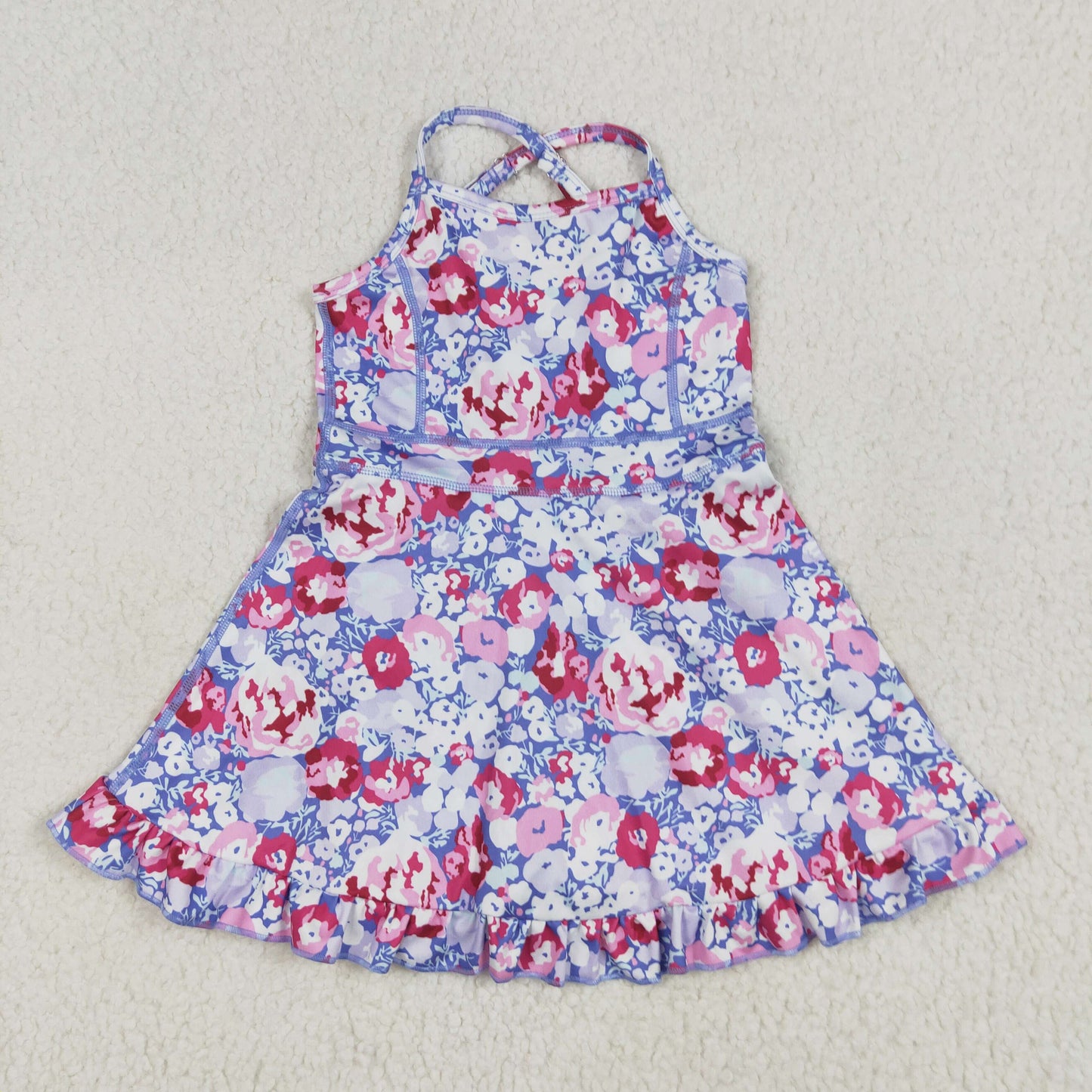 GSD2285 yoga flower  girl skirt  dress 202506 RTS