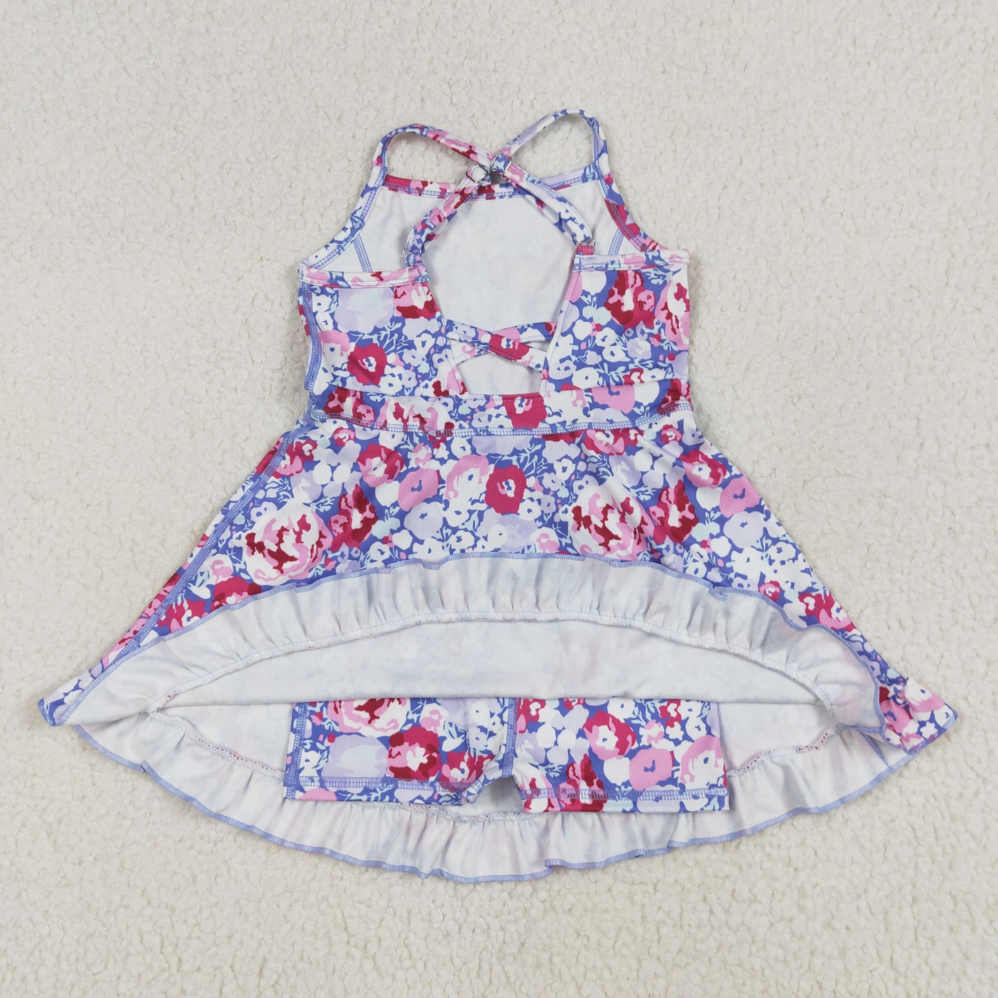 GSD2285 yoga flower  girl skirt  dress 202506 RTS