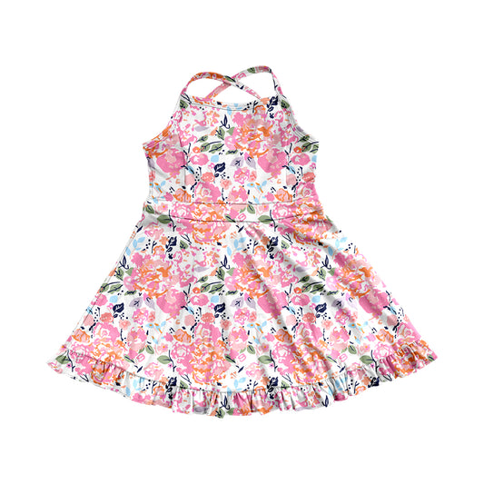 GSD22786 flower yoga flower girl skirt dress 202503 preorder