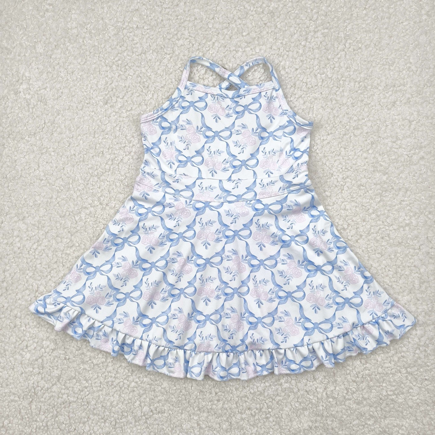 GSD2290 bow yoga  girl skirt Dress 202504 RTS