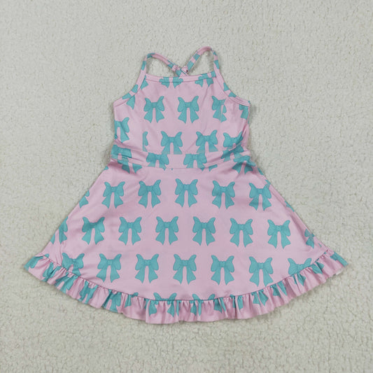 GSD2293 bow yoga flower girl skirt outfit 202505 RTS