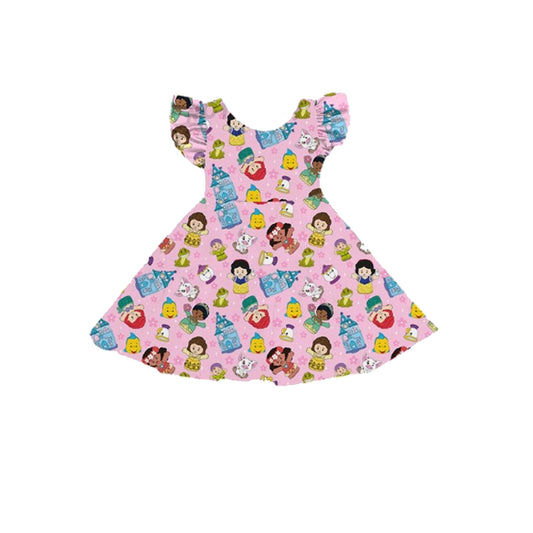 GSD2305 preorder princess flowers western  girl summer outfit 202503