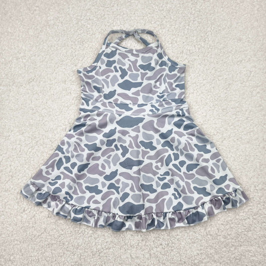 GSD2308 camo yoga  girl skirt DRESS 202504 RTS
