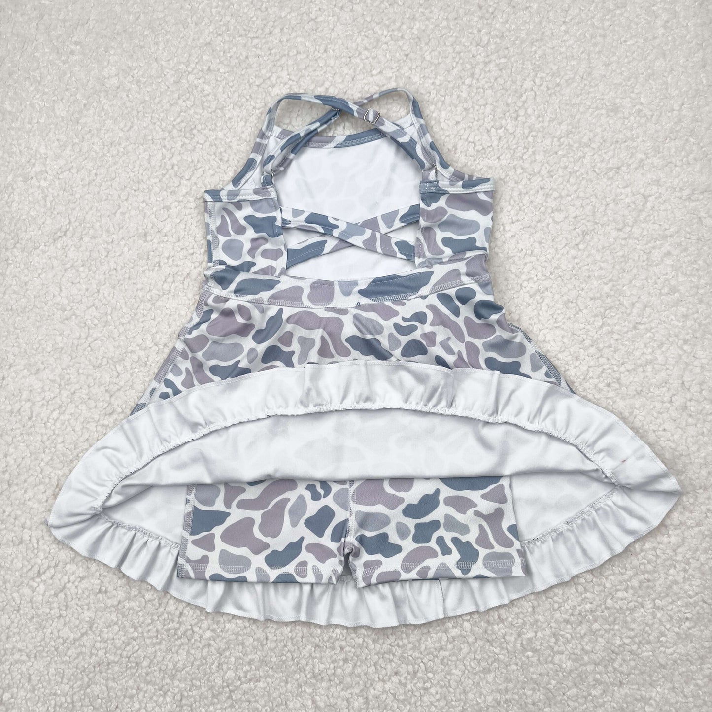 GSD2308 camo yoga  girl skirt DRESS 202504 RTS