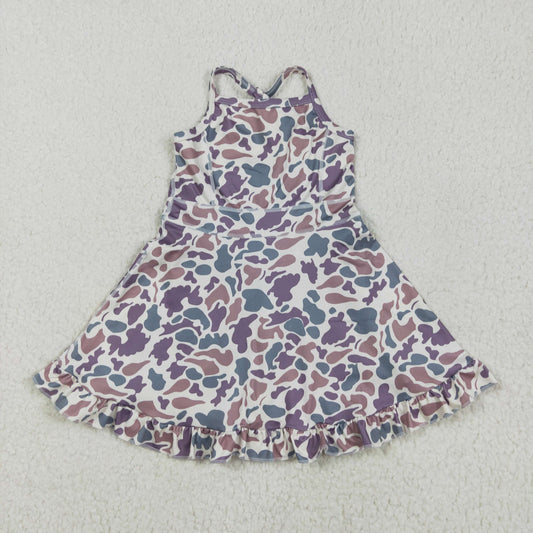 GSD2310 camo yoga  girl skirt  DRESS  202505