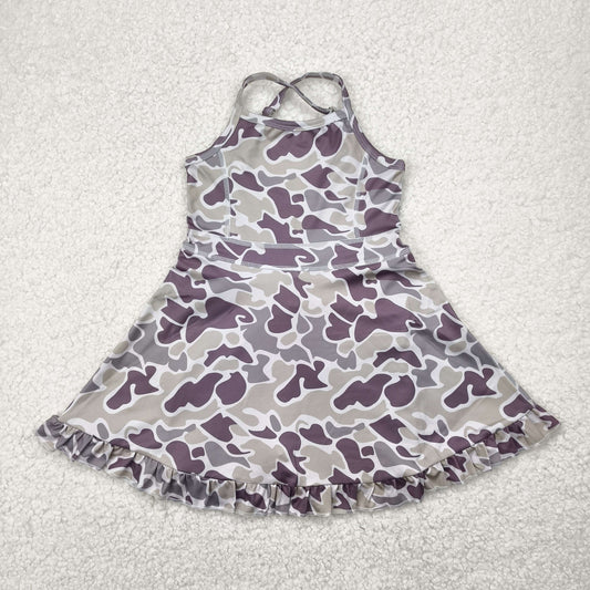 GSD2312 camo yoga  girl skirt  DRESS  202504 RTS