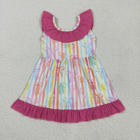 GSD2322  bow western  girl summer dress 202505 RTS