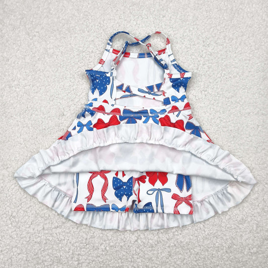 GSD2345 bow yoga flower girl skirt DRESS 202505 RTS