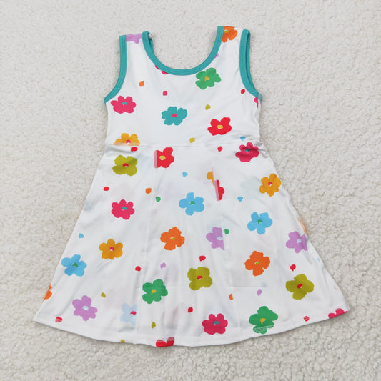 GSD2346 flowers yoga flower girl skirt DRESS 202505 RTS