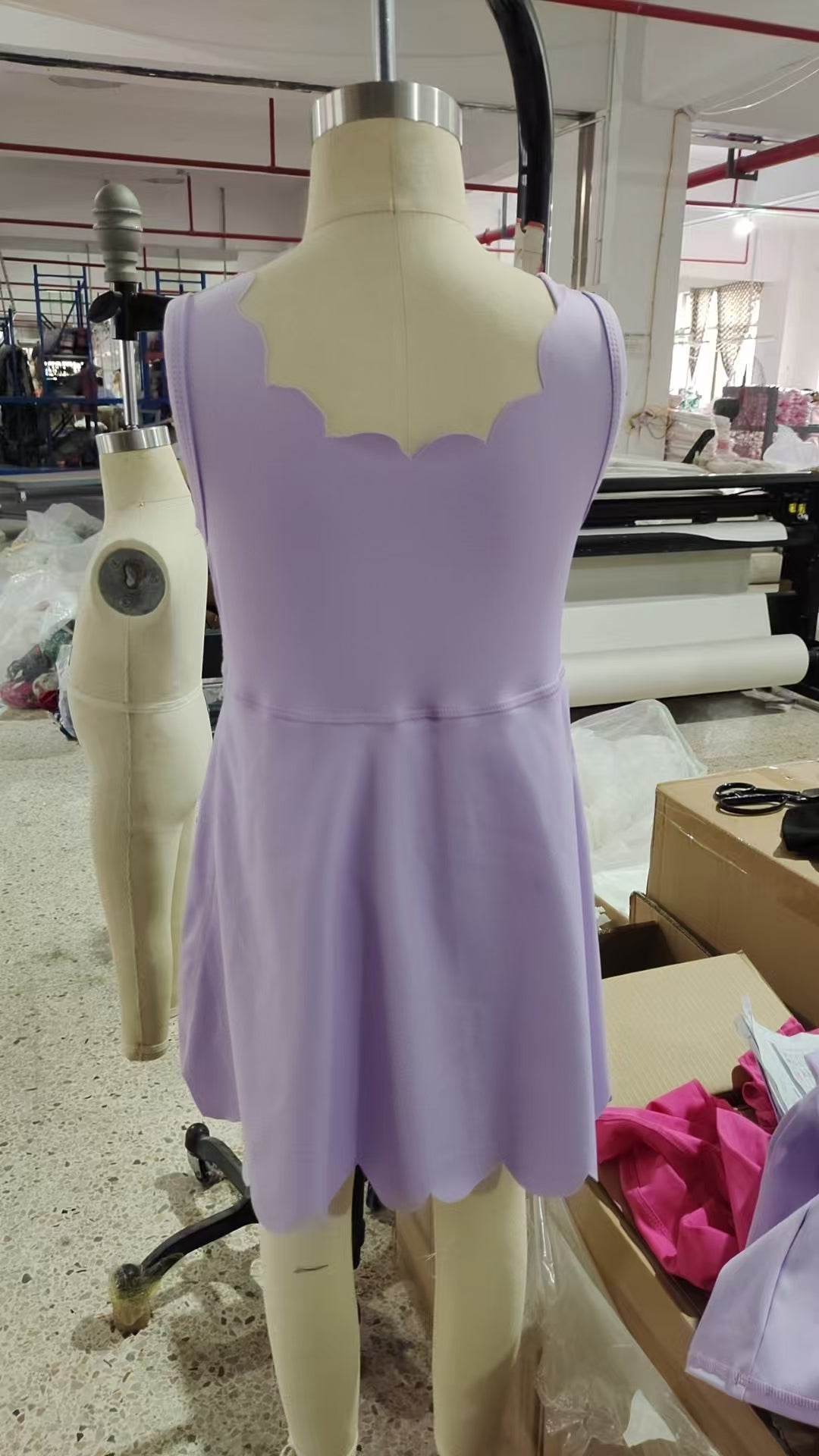 GSD2372 yoga  purple girl dress 202505 RTS