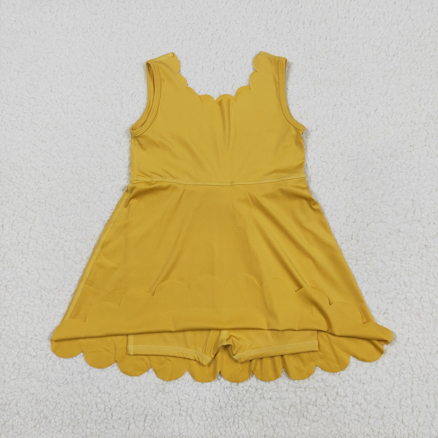 GSD2373 yoga  yellow girl dress 202505 RTS