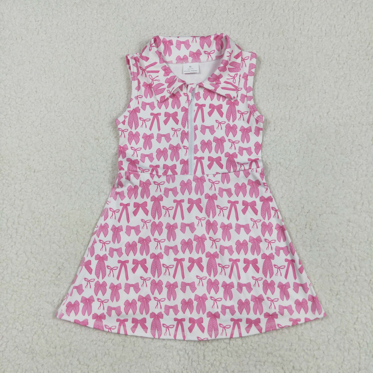 GSD2379 yoga bow girl dress 202505 RTS