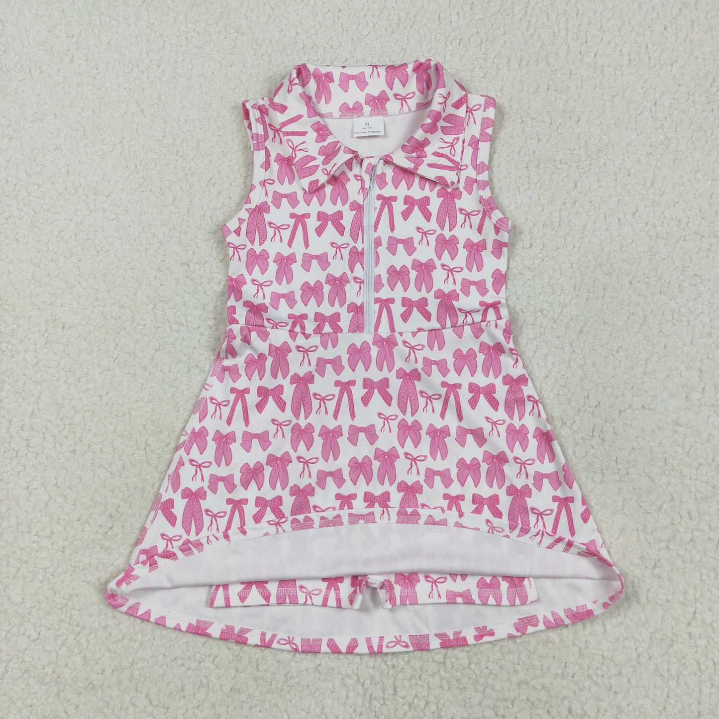 GSD2379 yoga bow girl dress 202505 RTS