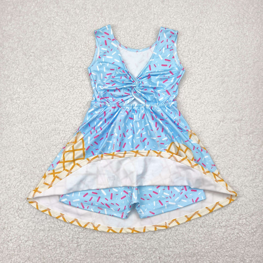 GSD2380 yoga  ice cream shorts girl summer dress  RTS Free shipping order $100+