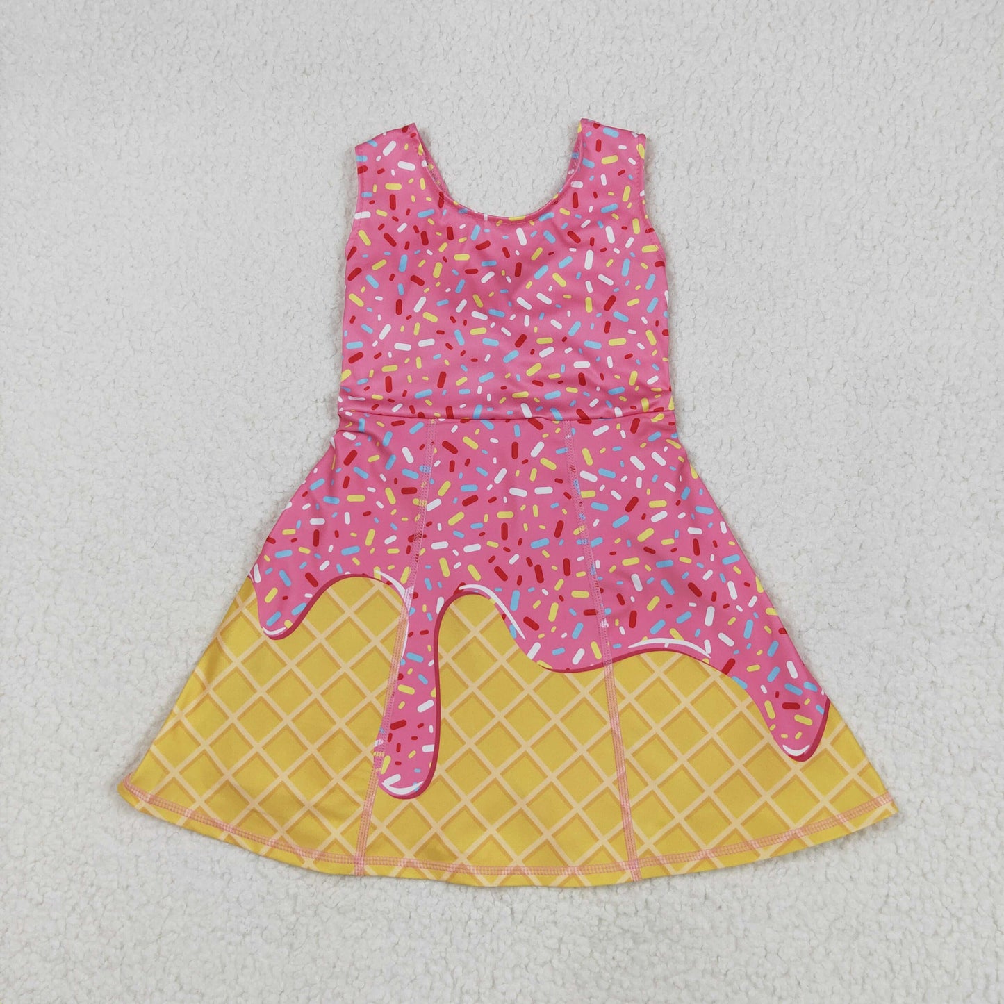 GSD2417  yoga  ice cream shorts girl summer dress 202506 RTS
