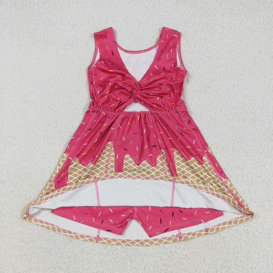 GSD2427 yoga  ice cream shorts girl summer dress 202507 RTS