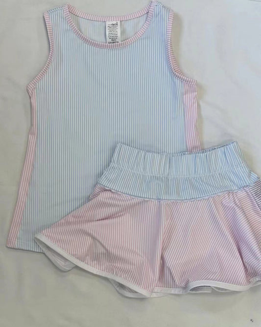 GSD2470 yoga flowers  girl summer skirt outfit 202504 preorder