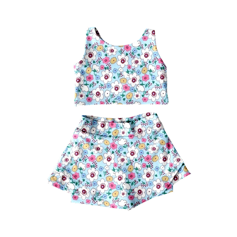 GSD2481 yoga flowers  girl summer skirt outfit 202504 preorder