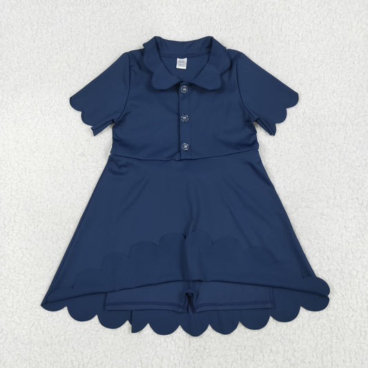 GSD2487 yoga solid  color girl summer dress 202506 rts