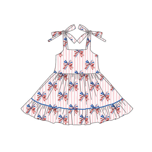 GSD2524 bow  girl summer dress 202504 preorder