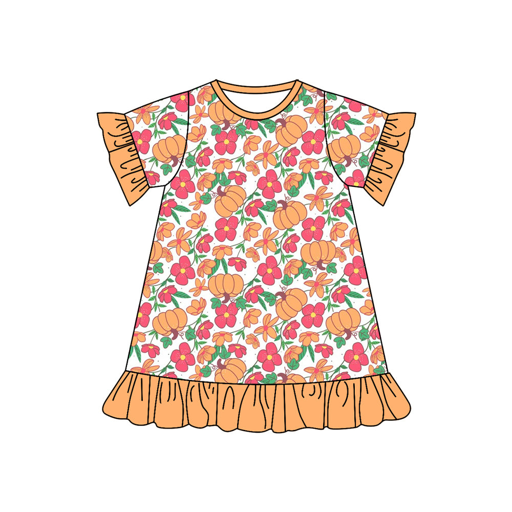 GSD2541 pumpkin halloween girl summer dress 202504 preorder