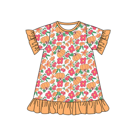GSD2541 pumpkin halloween girl summer dress 202504 preorder