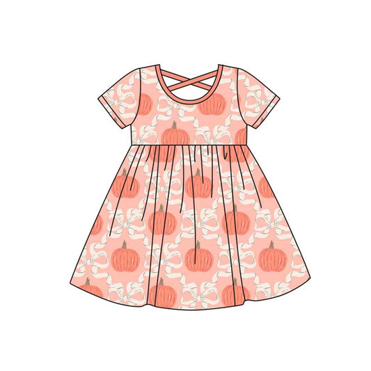 GSD2544 pumpkin halloween girl summer dress 202504 preorder