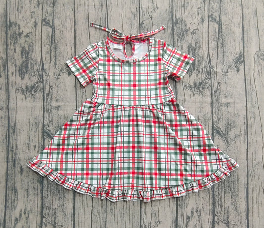 GSD2613 plaid girl summer dress 202507 preorder
