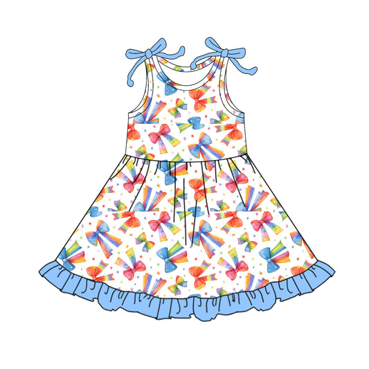 GSD2654 bow girl summer dress 202506 preorder