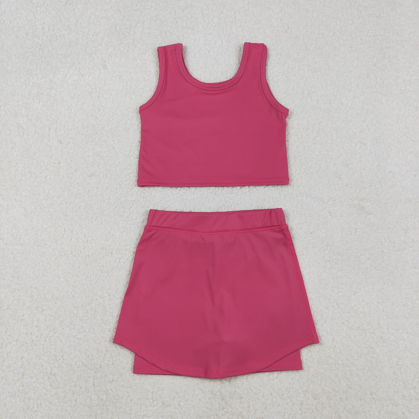 GSD2657 yoga solid color girl summer skirt outfit 202511 rts