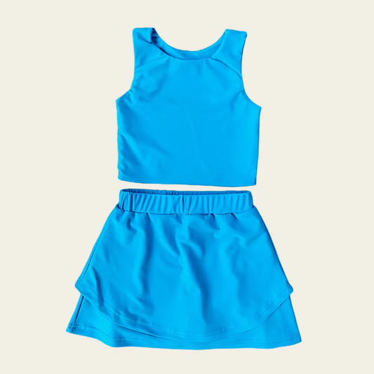 GSD2659 yoga solid color girl summer skirt outfit 202506 preorder