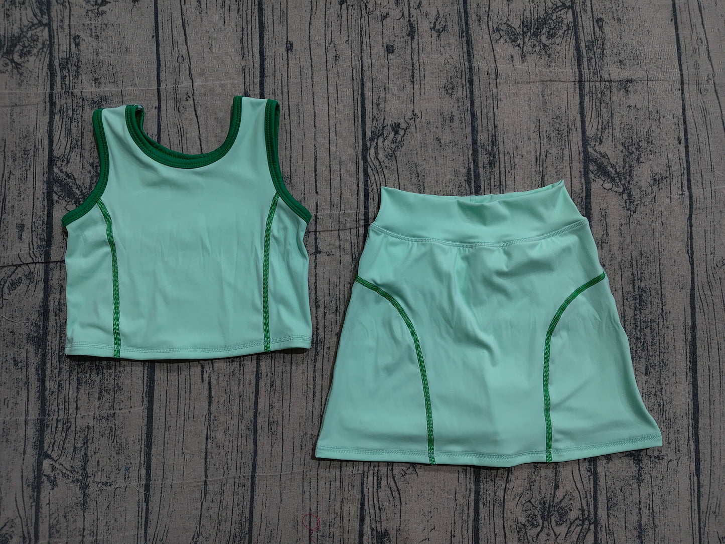 GSD2671 yoga solid color girl summer skirt outfit 202506 preorder
