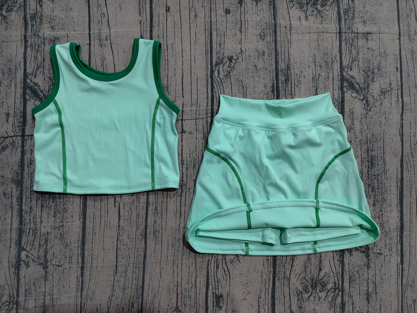 GSD2671 yoga solid color girl summer skirt outfit 202506 preorder