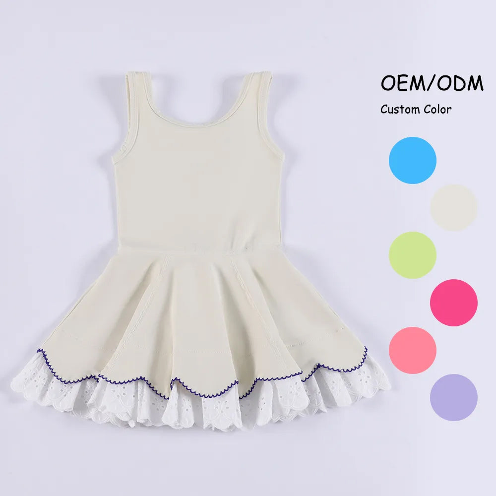 GSD2682 solid color yoga girl dress 202506 preorder