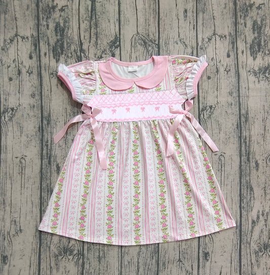 GSD2717 bow pink girl dress 202507 preorder