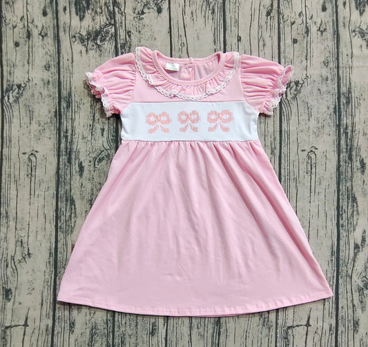 GSD2718 bow pink girl dress 202507 preorder