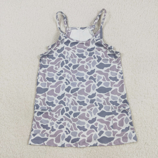 GSD2723 camo yoga girl dress 202508 RTS