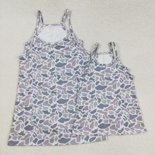 GSD2733  adult yoga bow clothes dress  polyester XS S M L XL 202508 Sibling RTS