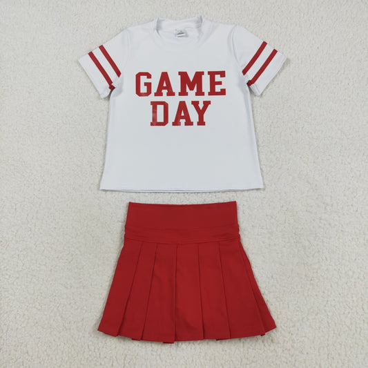 GSD2742 vinyl Yoga westen Game day skirt girl dress  OUTFIT 202508 preorder