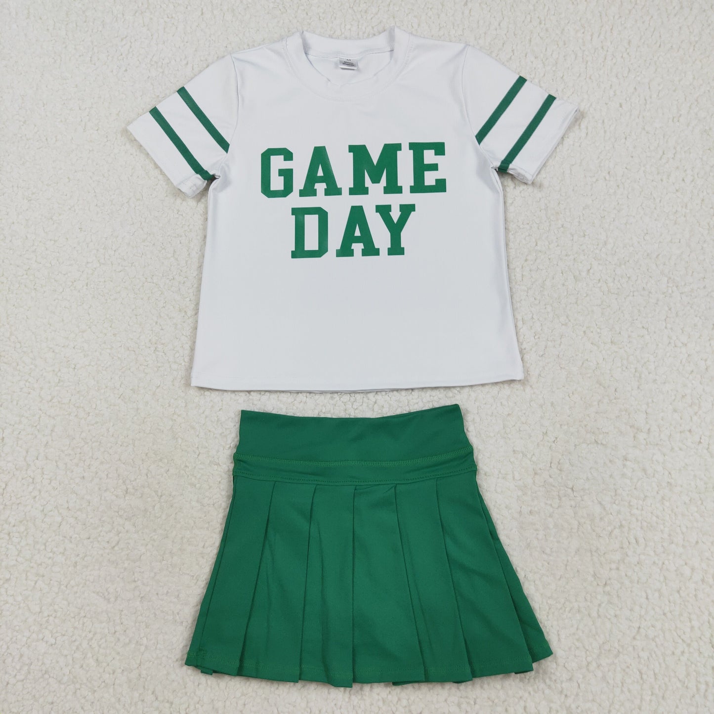 GSD2743  vinyl Yoga westen Game day skirt girl dress  OUTFIT 202508 RTS