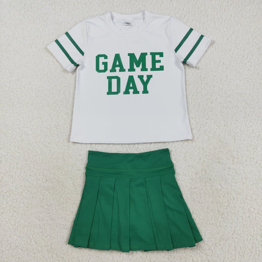 GSD2742 vinyl Yoga westen Game day skirt girl dress  OUTFIT 202508 RTS