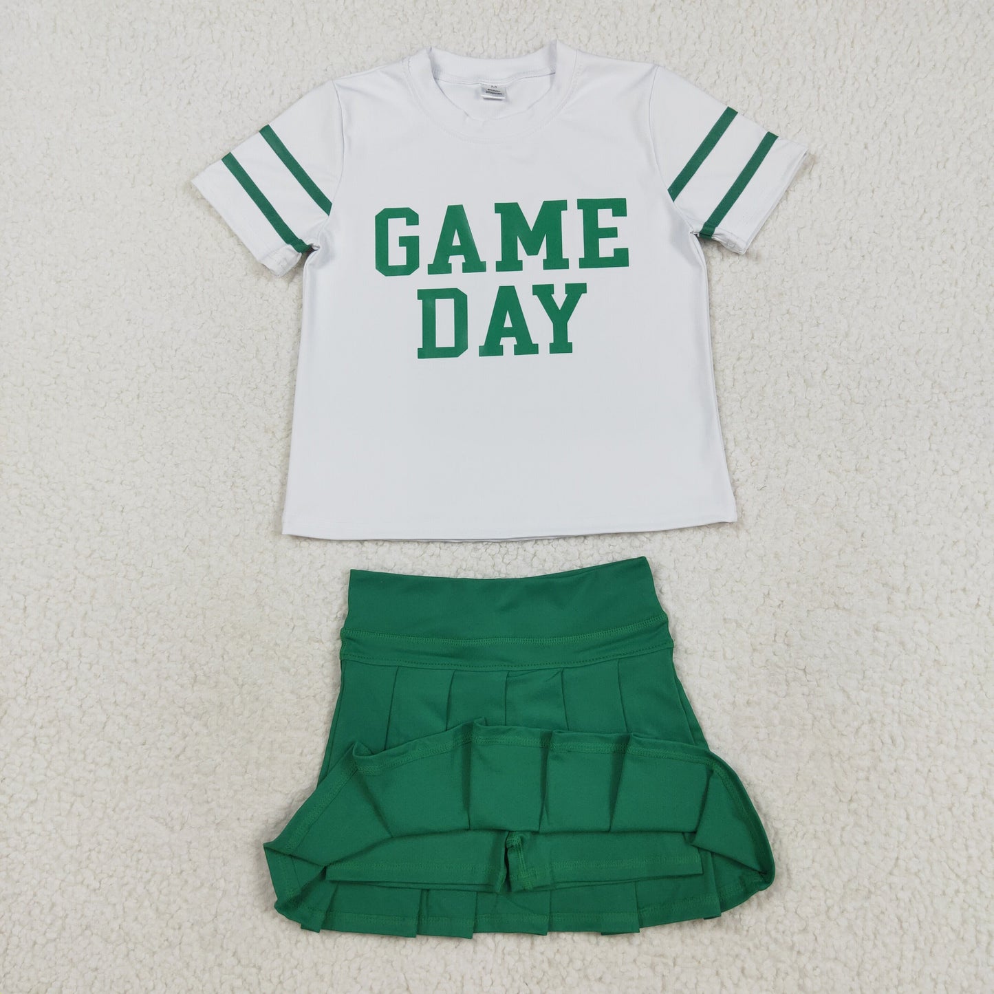 GSD2743  vinyl Yoga westen Game day skirt girl dress  OUTFIT 202508 RTS