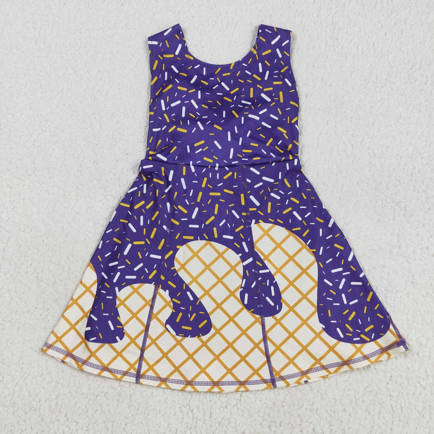 GSD2752 yoga  ice cream shorts girl summer dress 202507 RTS