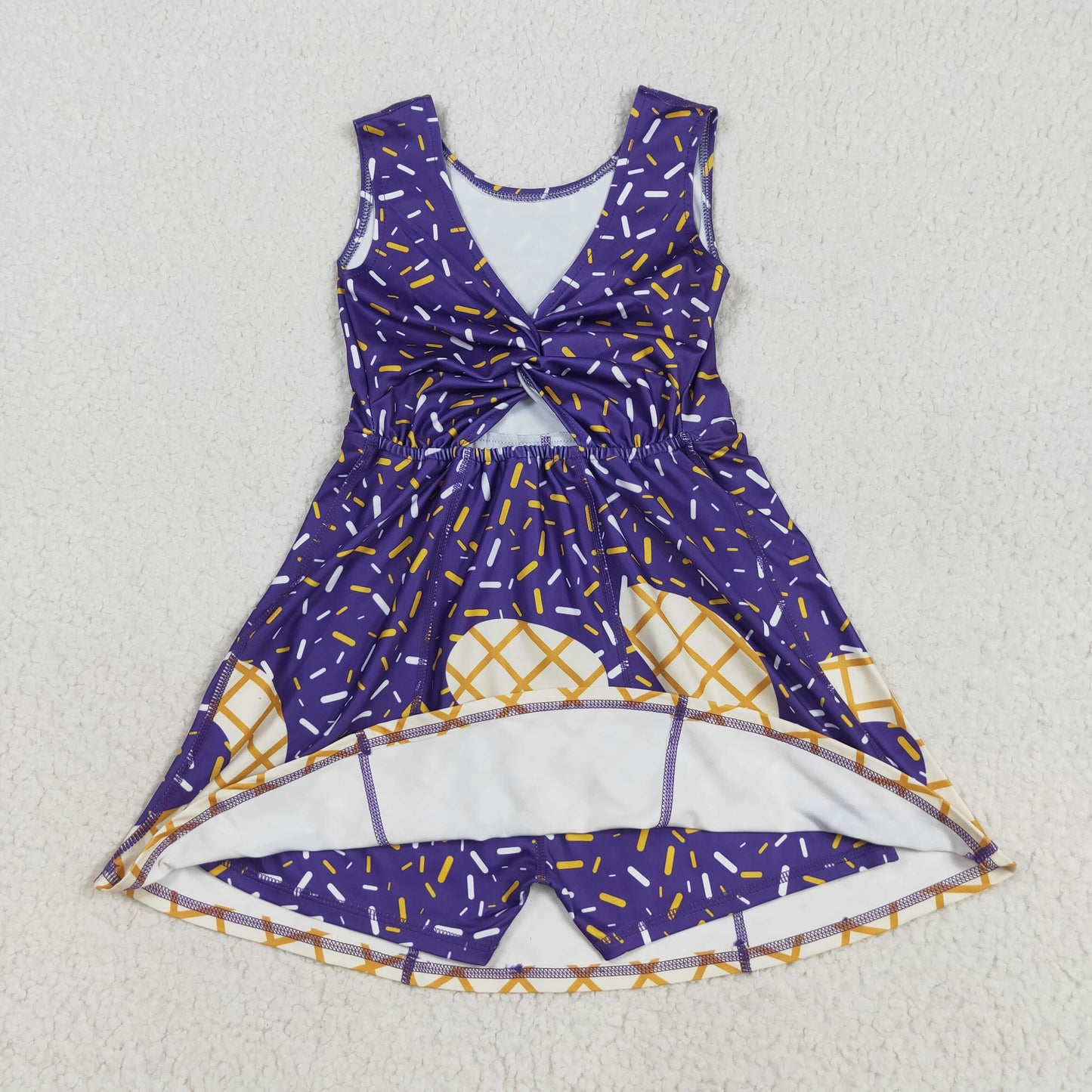GSD2752 yoga  ice cream shorts girl summer dress 202507 RTS