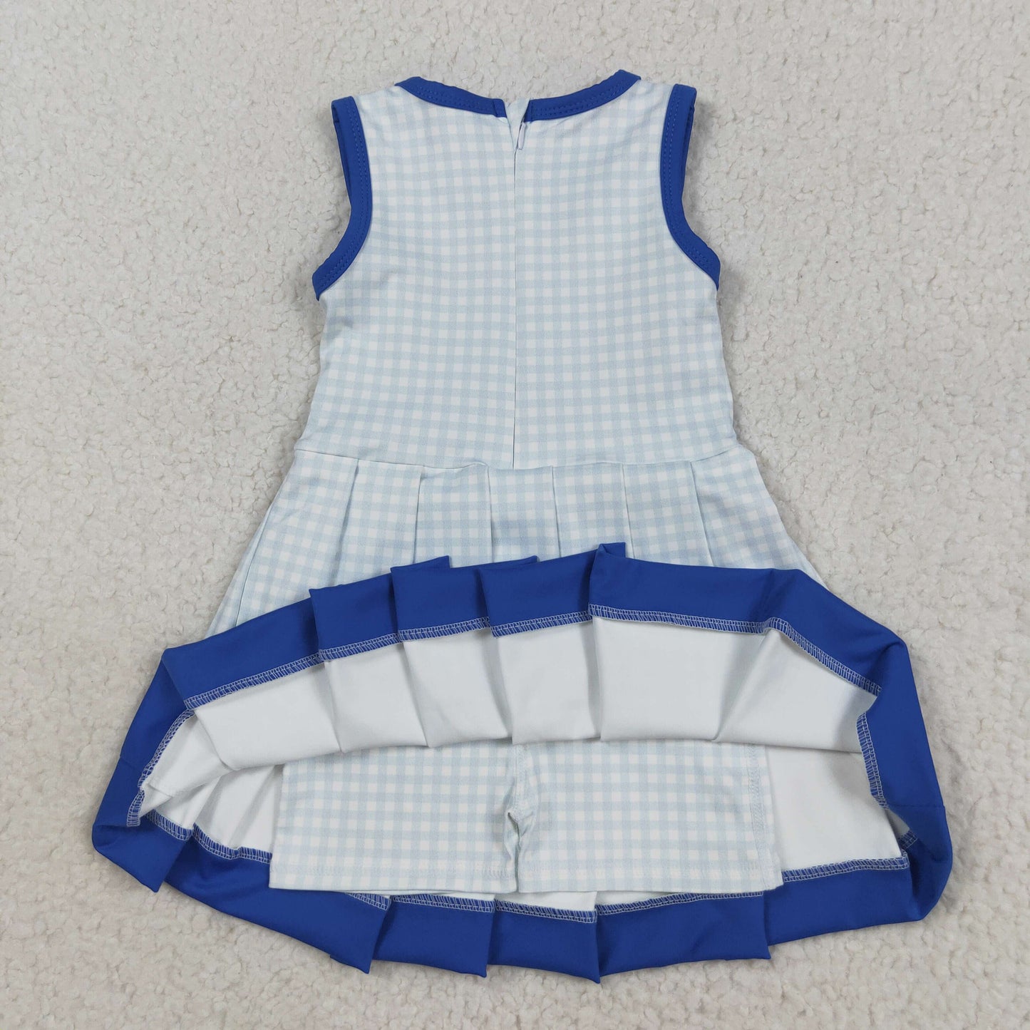 GSD2759 yoga  plaid shorts girl summer dress 202508 RTS