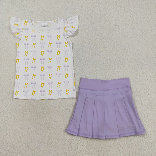 GSD2789组合 bow yoga girl kids shorts skirt 202508 RTS